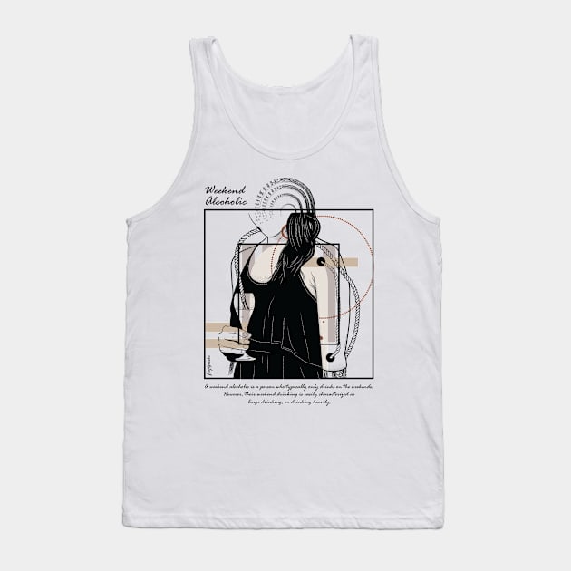 Weekend Alcoholic version 9 Tank Top by Frajtgorski